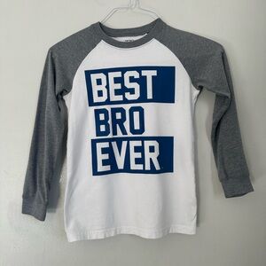 Carter's Blue and Gray 'Best Bro Ever' Long Sleeve Tee